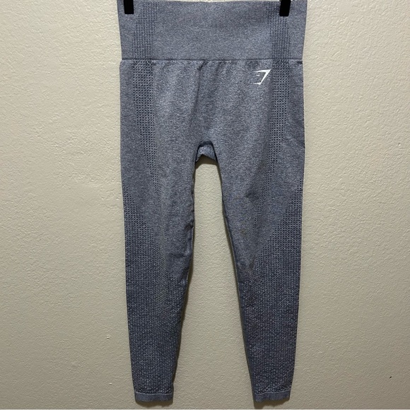 Gymshark Pants - Gymshark Vital Seamless Leggings Blue Gray Small High Waisted Sculpt Original